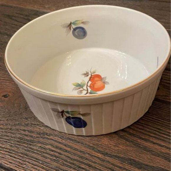 Andre Sadek Casserole, Soufflé Dish, Sadek, Fruit, Vintage - Picture 4 of 4